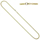 Jobo Zopfkette 585 Gelbgold/Weißgold 1,9 mm 45 cm
