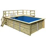 Karibu Rechteck Pool Modell 2 Variante C 440 x 350 x 124 cm