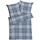 KAEPPEL Pure Kariert Blau 135 x 200 cm + 80 x 80 cm