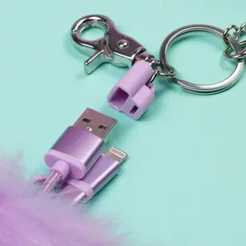 ThumbsUp! Thumbs Up Pusheen Tech - 3in1 USB Ladekabel PomPom, Violett