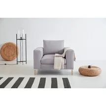 OTTO products Loungesessel "Finnja", silber (silberfarben), B:105cm H:83cm T:103cm, Luxus-Microfaser: aus recycleten Textilien (100% PES), Sessel, Lounge-Sessel, mit Recycling-Bezug
