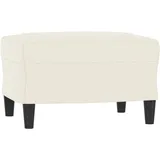vidaXL Fußhocker Creme 60x50x41 cm Samt Vidaxl