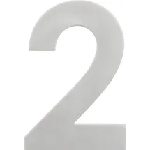 Alpertec Hausnummer 2 Edelstahl