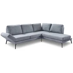 Portobello Ecksofa Newport Stoff Blue Grey