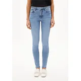 TILLAA |  Skinny Jeans Mid Waist Bio-Baumwoll Mix X-Stretch - blau (32-32)