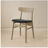 Hammel Furniture Esszimmerstuhl Mosbøl, Stuhl, Massivholz mit gepolstertem Sitz – robust & komfortabel, Massivholz, gepolsterte Sitzfläche, versch. Farbvarianten schwarz