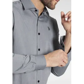 Bruno Banani Langarmhemd grau 35/36