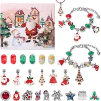 DIY Perlen-Adventskalender - 24-teiliges Set für Armbänder