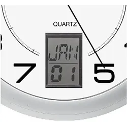 UNiLUX Wanduhr / Quarzuhr "INSTINCT", Durchm.: 305mm, silber