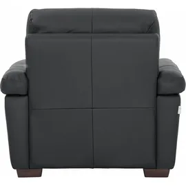 Calia Italia Sessel »Gaia, hochwertiger, edler Ledersessel mit erstklassigem Sitzkomfort« in zwei hochwertigen Lederqualitäten schwarz