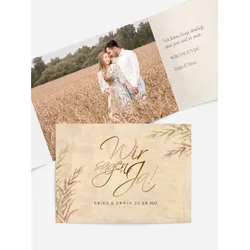 Hochzeitseinladungen selbst gestalten mit Spruch und Fotos im Onlinedesigner bei Meine-Kartenmanufaktur.de