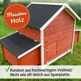 zooprinz Hühnerstall Betty 301 x 113 x 171 cm Rot