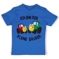Shirtracer T-Shirt Ich bin der kleine Bruder Traktor Kleiner Bruder blau 18/24 Monate