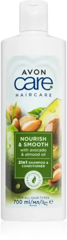 Avon Care Nourish & Smooth Shampoo und Conditioner 2 in 1 mit nahrhaften Effekt 700 ml