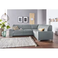 DOMO collection Eckcouch Federkern 3-Sitzer Grün