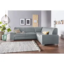 DOMO collection Eckcouch Federkern 3-Sitzer Grün