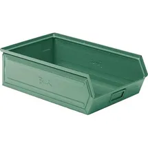 Neutrale Produktlinie Stahlbehälter GR.4A2 GRÜN RAL6011 MM B=300 T=500 H=145