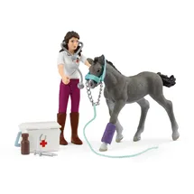 Schleich HORSE CLUB Ms Kramer mit Fohlen