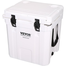 Vevor Passive Kühlbox Eisbox 36,34 L, Isolierte Kühlbox Camping Thermobox 30-35 Dosen, Campingbox Kühlschrank mit Flaschenöffner, Isolierung Kühlbox Tragbar, Eistruhe Cooler Multifunktional