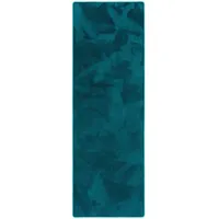 Snapstyle Luxus, Petrol, Textil, 80x160 cm, Teppiche & Böden, Teppiche, Teppichläufer
