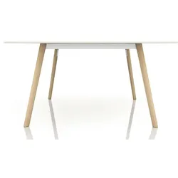 Magis Pilo Tisch 160 x 90cm | weiß | Esche natur