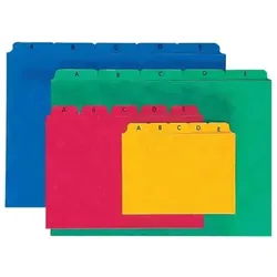 Leitregister Pressspan, A6, A-Z, blau