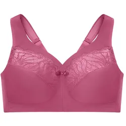 GLAMORISE MagicLift Natürlich formender Stütz-BH - Rot-Violett 120G Damen 