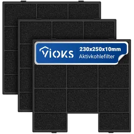 Vioks Aktivkohlefilter Dunstabzugshaube 230x250x10mm