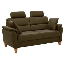 Home Affaire 2,5-Sitzer "Palmera" B: 179 cm grün (oliv) 2-Sitzer-Sofa 3-Sitzer-Sofa 2-Sitzer Sofas Federkern-Polsterung, 4 Bezugsqualitäten
