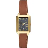 Fossil Damenuhr Raquel mit quarz/3-Zeiger datum Uhrwerk 23mm Gehäusegröße mit einem litehideTM Lederarmband ES5303