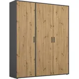 Rauch Wäscheschrank VOYAGER 140 x 194 x 53 cm Grau