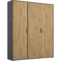 Rauch Wäscheschrank VOYAGER 140 x 194 x 53 cm Grau