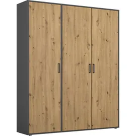 Rauch Wäscheschrank VOYAGER 140 x 194 x 53 cm Grau