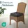 Beautissu Sitzkissen 40 x 40 x 8 cm Anthrazit 4-tlg.