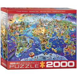empireposter Puzzle Verrückte Welt - Wimmelbild - 2000 Teile Puzzle im Format 67,6x96,8 cm, Puzzleteile