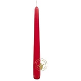 Jaspers Kerzen Spitzkerzen rot 250 x 24 mm, 4 Stück - Rot