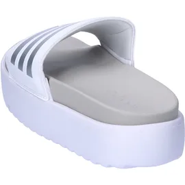 adidas Adilette Platform Badesandalen Cloud White / Zero Met / Grey One 40 2/3