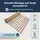 Madera Möbel Madera XXL Rollrost mit 23 stabilen Leisten aus Buchenholz 120 x 200 cm