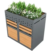 MC Star Mülltonnenbox 2er 120-240 Liter anthrazit