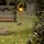 ETC Shop Solarleuchte Glas Metall H 90 cm 1x LED amber