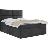 Boxspringbett mit Bettkasten 120x200 140x200 160x200 180x200 200x200 Doppelbett Gepolstert Bett Mit Matratze und Topper - Stauraumbett mit Kopfteil...