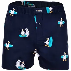 Happy Shorts Herren Web-Boxershorts - American Boxershorts Surfing Seagull S