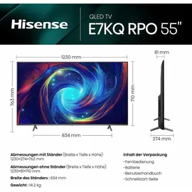 Hisense 55E7KQ PRO 55 Zoll QLED 4K TV