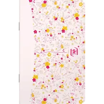 Oxford - 1 Notizbuch mit Blumenmotiv – Format 9 x 13 cm – 60 linierte Seiten 6 mm – geheftete Bindung – zufällige Motive