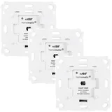 Homematic IP Smart Home 3er-Set Homematic IP Schalt-Mess-Aktor HmIP-BSM für Markenschalter