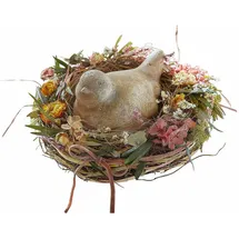 Loberon Deko Figur Nafisah Vogel beige