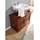 Massivmoebel24 Waschbeckenunterschrank Akazie 88x43x60 nougat lackiert Oxford 1005