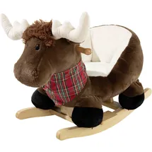 HEUNEC Schaukeltier "Schaukelelch", gelb (dunkelbraun, weiß), Schaukeltiere, BabyB:52cm H:33cm T:60cm, B:52cm H:33cm T:60cm