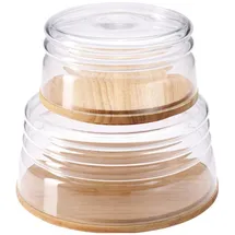 Continenta Käseglocke mit Schüssel 2-tlg. Ø 16 x 9 cm beige