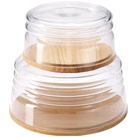 Continenta Käseglocke mit Schüssel 2-tlg. Ø 16 x 9 cm beige